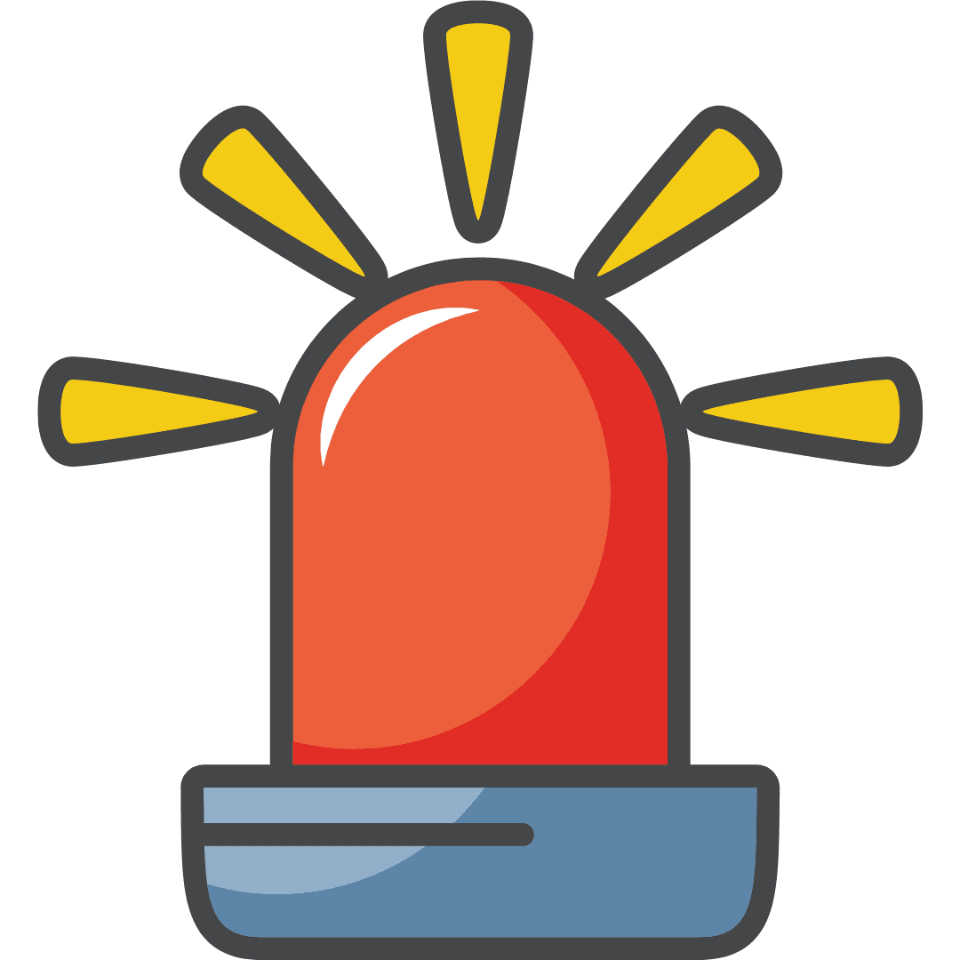 red light alarm graphic