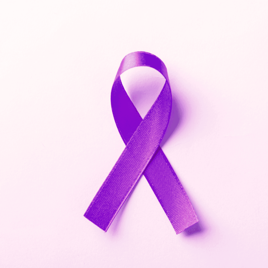 Purple ribbon for Alzheimer's disease