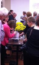 Group of people at the evening with storytellers event