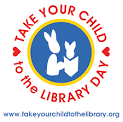 take your child to the library day logo